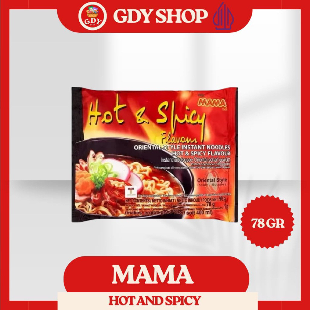 

MAMA NOODLE HOT & SPICY FLAVOUR 90gr