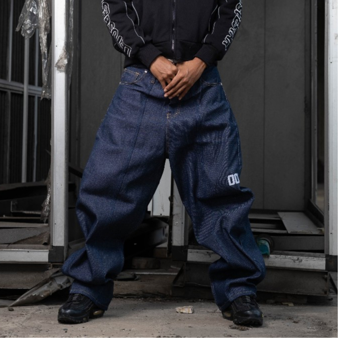 Wp Company - BAGGY Pants Blue Control | Celana Panjang Pria