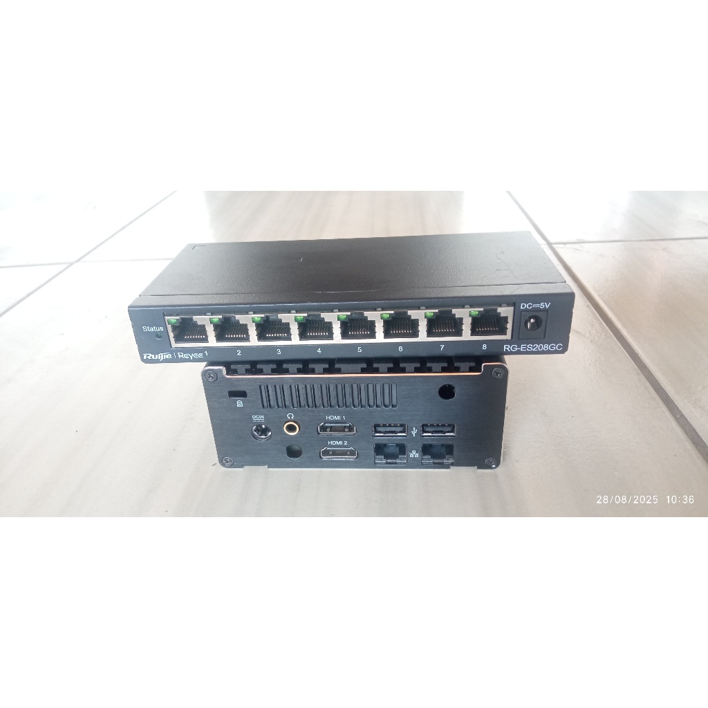 Mini PC X86 + Switch Manage 8 Port GB - Mikrotik - PFsense
