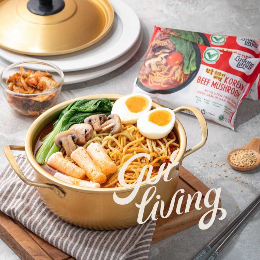 

Mie Gluten Free Kuah Korean Beef Mushroom Ladang Lima