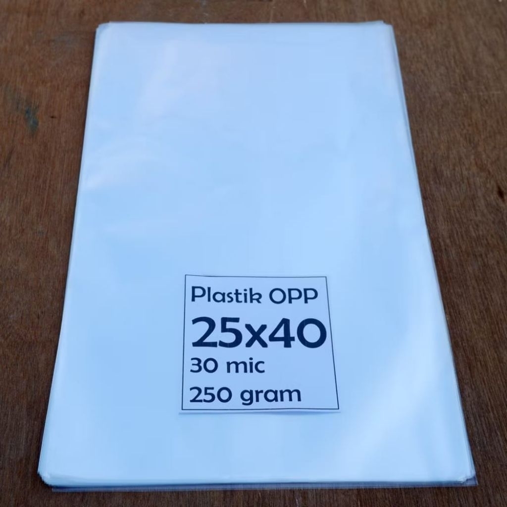 

Plastik OPP kaca bening, Uk 25x35Cm, 25x40Cm