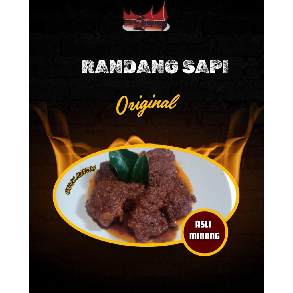 

rendang daging sapi ^ondeh mandeh^ asli enak 500gr, ½kg