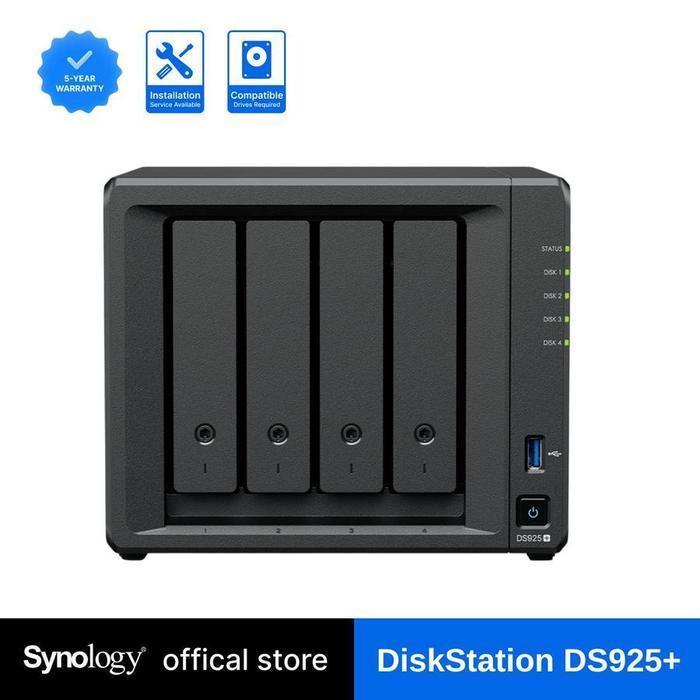 NAS Synology DS925+ DiskStation 4-Bay NAS Server Storage Cloud