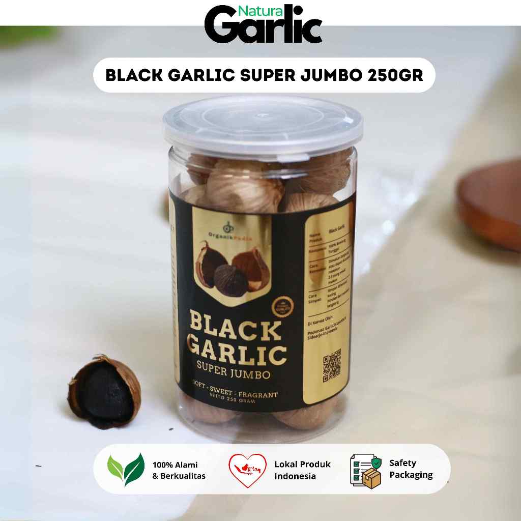 

BLACK GARLIC SUPER JUMBO PREMIUM Bawang Tunggal 250gr