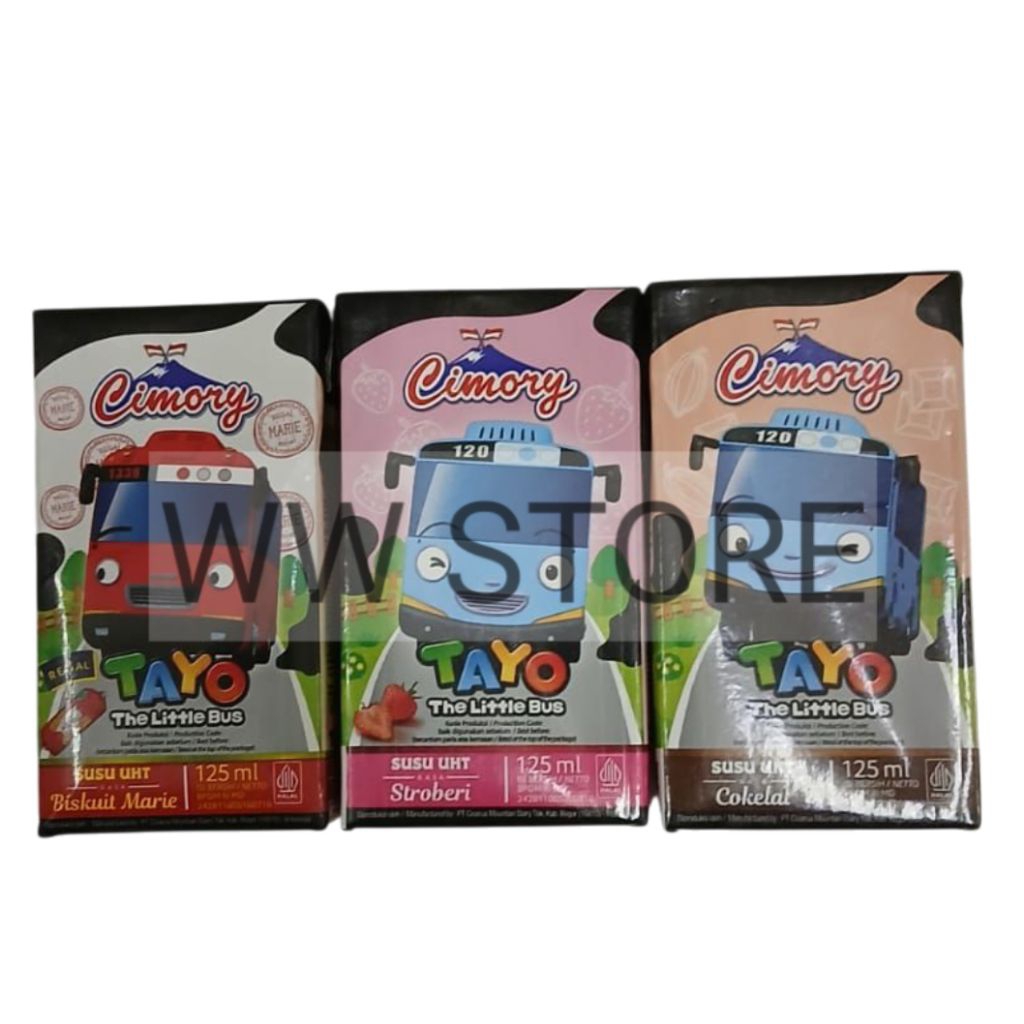 

Minuman susu UHT rasa buah stroberi coklat cokelat biskuit halal MUI Cimory Strawberry / Chocolate / Marie Biscuits MILK drink 125ml