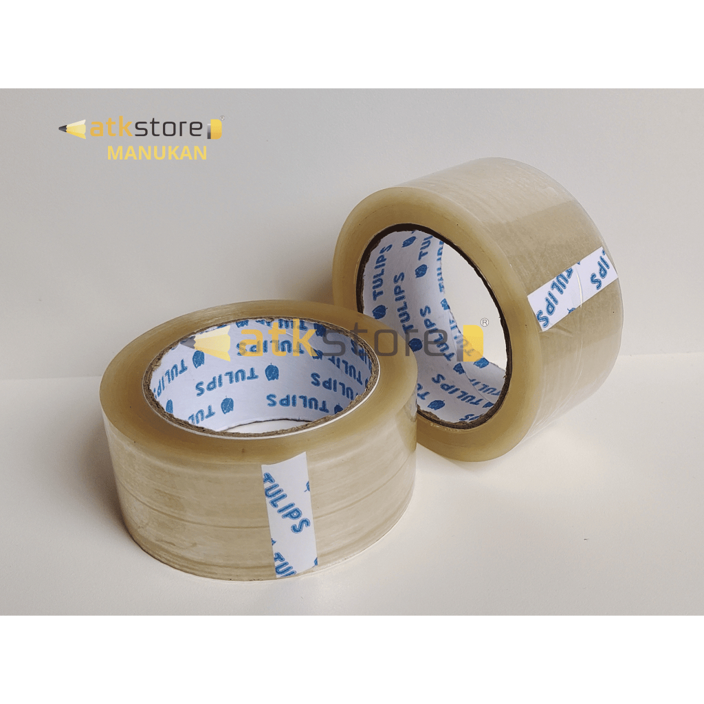 

Lakban Bening TULIPS 48mm x 90 Yard – Selotip Packing Perekat Kuat untuk Kardus & Paket