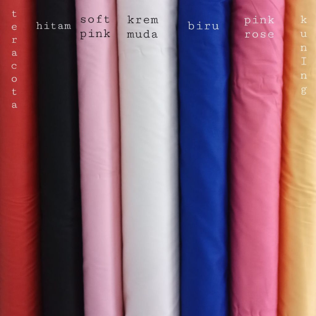 kain katun jepang tokai senko polos - TWILL (kilap)