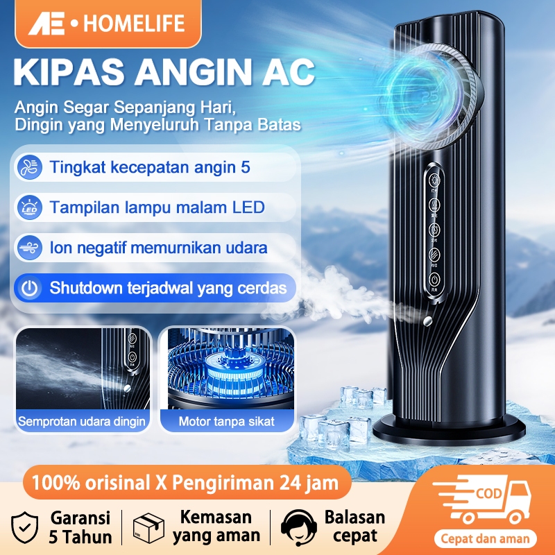 bahari - AE 6in1 AC portable Waktu Ceas AC Mini Untuk Kamar Air Cooler Portable Pendingin Ruangan