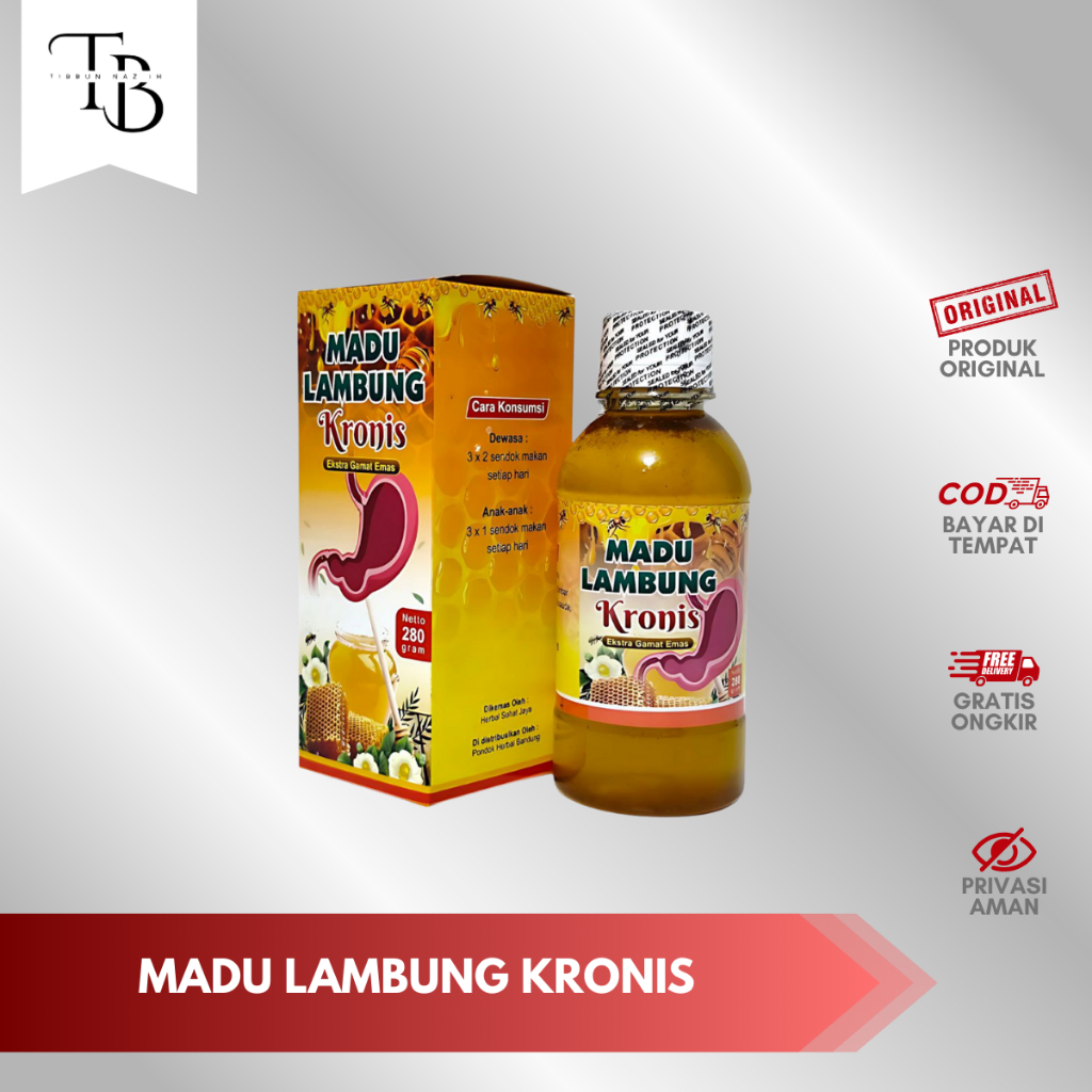 

( BISA COD ) Madu Lambung Kronis 280gr | Herbal Maag, Asam Lambung, GERD, Perut Perih, Nyeri Ulu Hati