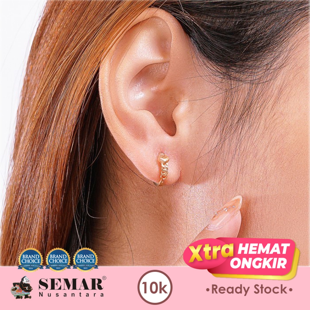 Anting Emas Bellova Classic Gold 10K Semar Nusantara