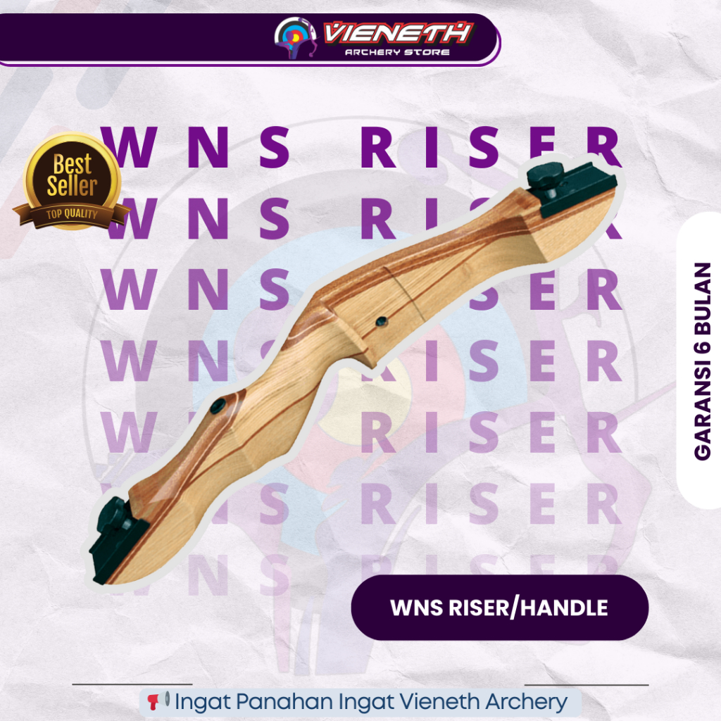 Busur Panah Handle WNS RISER - RISER WNS - WOODEN RISER