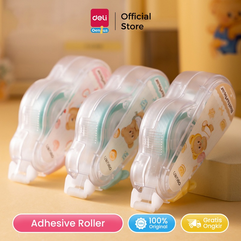 

Deli x Butterbear Lem Roll / Adhesive Roller 12 meter HY108