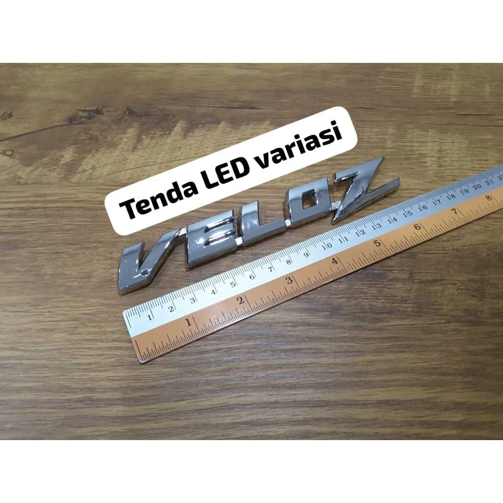 Emblem tulisan VELOZ untuk bagasi mobil avanza