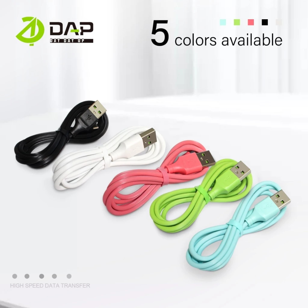 KABEL DATA DAP DAT100 TYPE C 1M KABEL CHARGER DAP DAT100 TYPE C 2.4A 1M FAST CHARGING PERPCS
