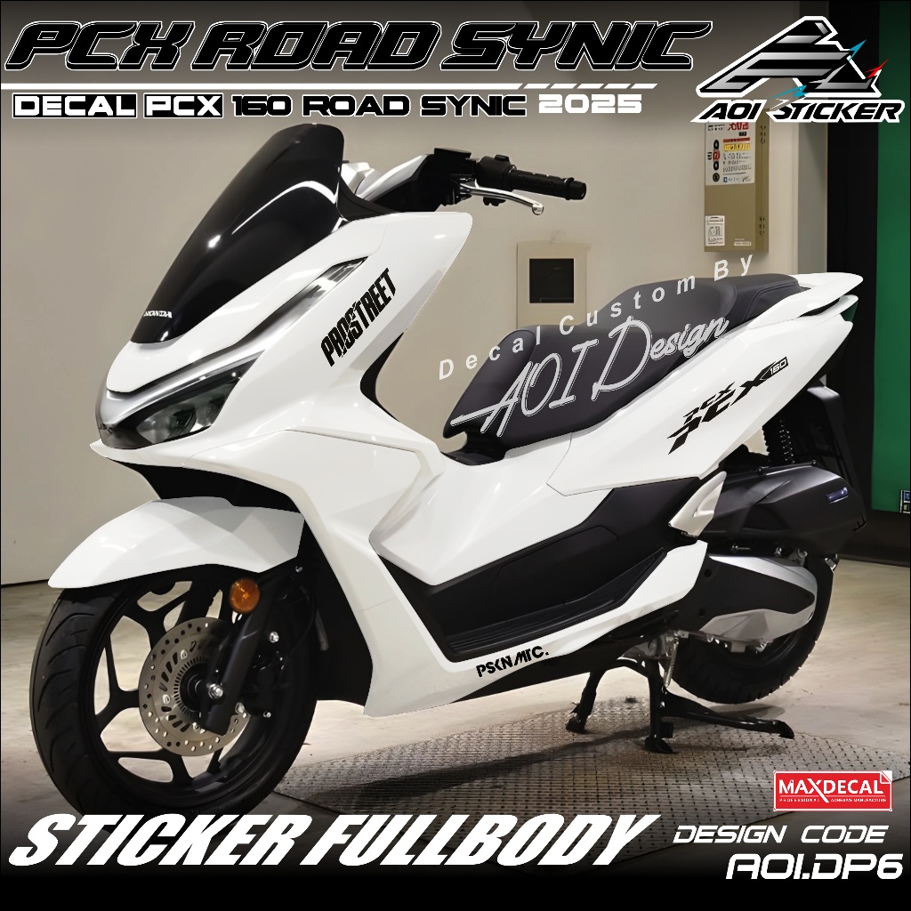 Decal PCX 160 POSTREET NEW FULLBODY- DECAL PCX 160 2025 PCX ROAD SYNIC CUSSTOM