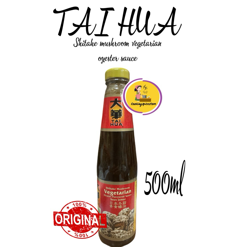 

TAI HUA VEGETARIAN OYSTER SAUCE SAUS TIRAM VEGETARIAN TAI HUA 500 GRAM