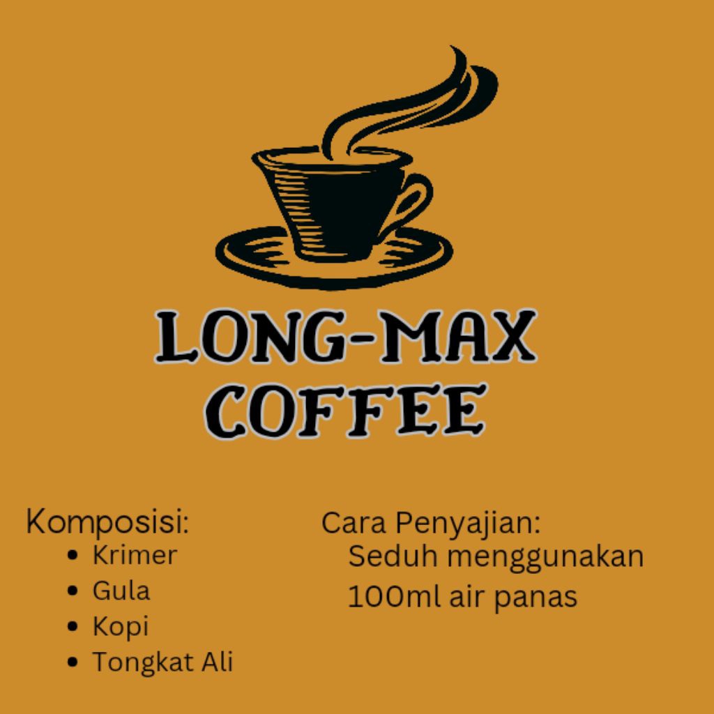 

Long max Coffee. Kopi stamina penambah semangat