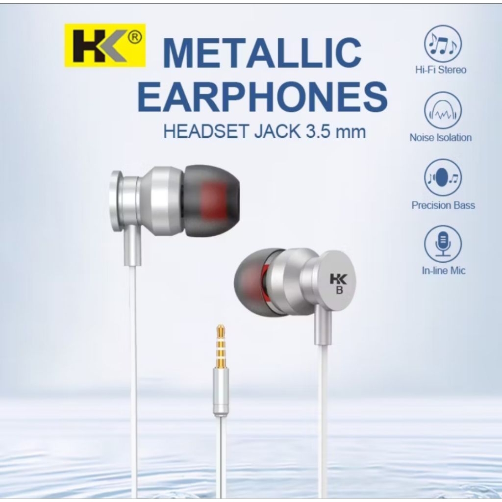 HK M1 Headset Super Bass Wired Handsfree Stereo Mic