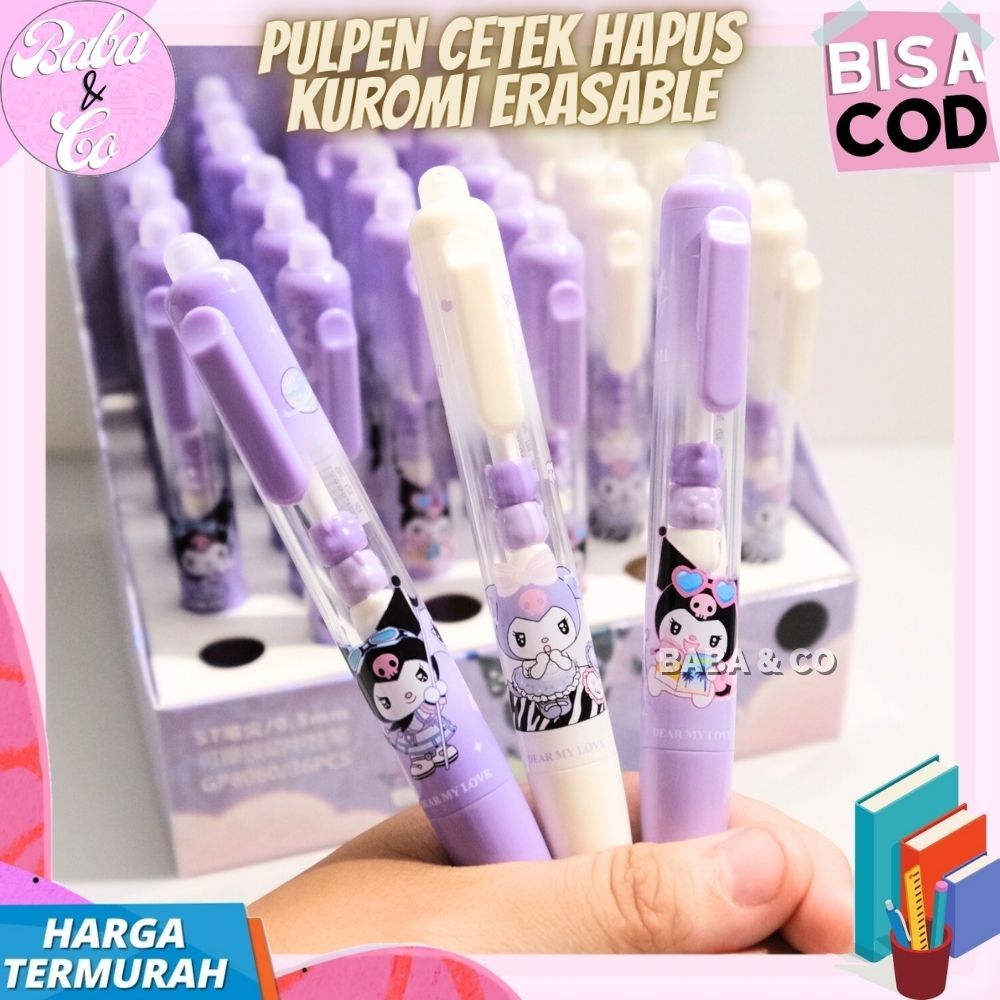 

PEN CETEK HAPUS KUROMI LUCU UNIK PULPEN HAPUS MEKANIK KUROMI SANRIO IMUT UNIK MURAH COD PULPEN CETEK MEKANIK ERASABLE PEN GEL KUROMI