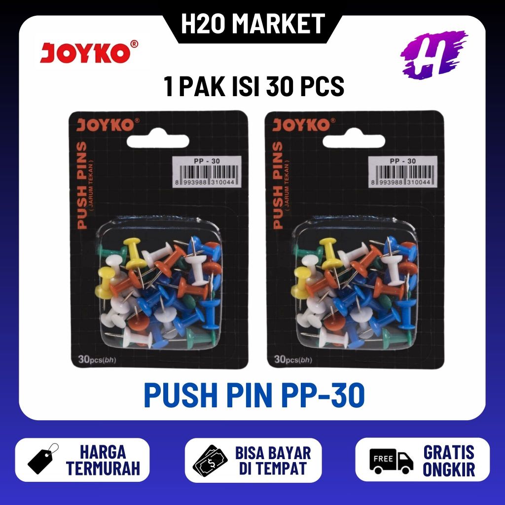 

❤️H2O❤️ Push Pin / Jarum Tekan / Paku Pin Joyko PP-30