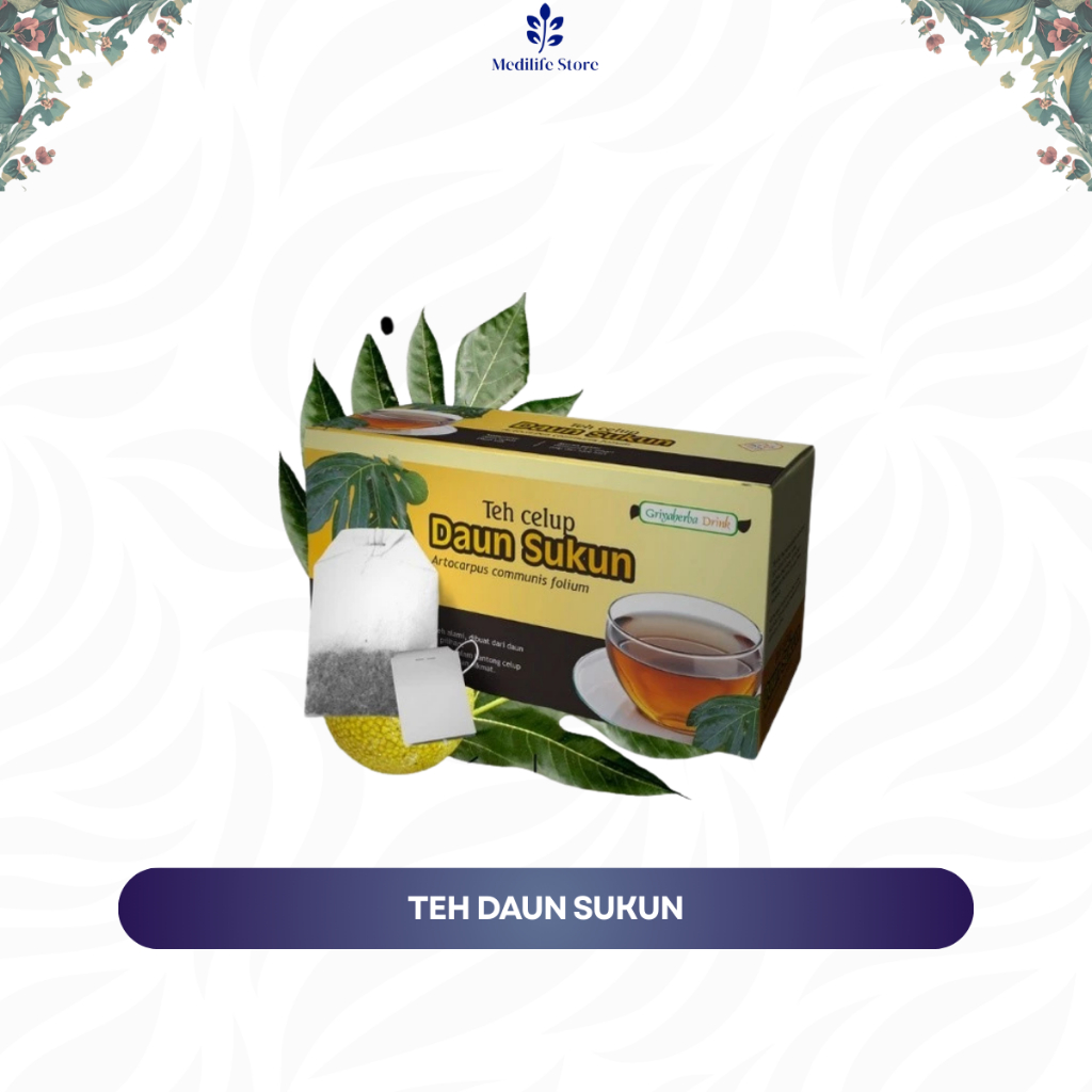 

TEH SUKUN GRIYA HERBA – teh peluruh lemak & kolesterol | bantu perbaiki sirkulasi darah | teh daun sukun original isi 20 | aman & alami