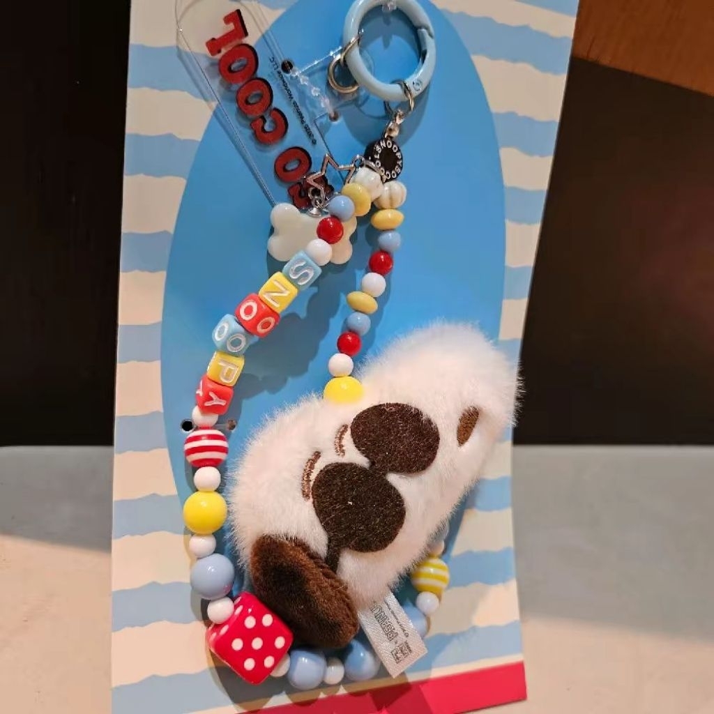 Snoopy Peanuts Phone Strap / Bag Charm strap Snoopy Joe Cool Snoopy Peanuts Ready new