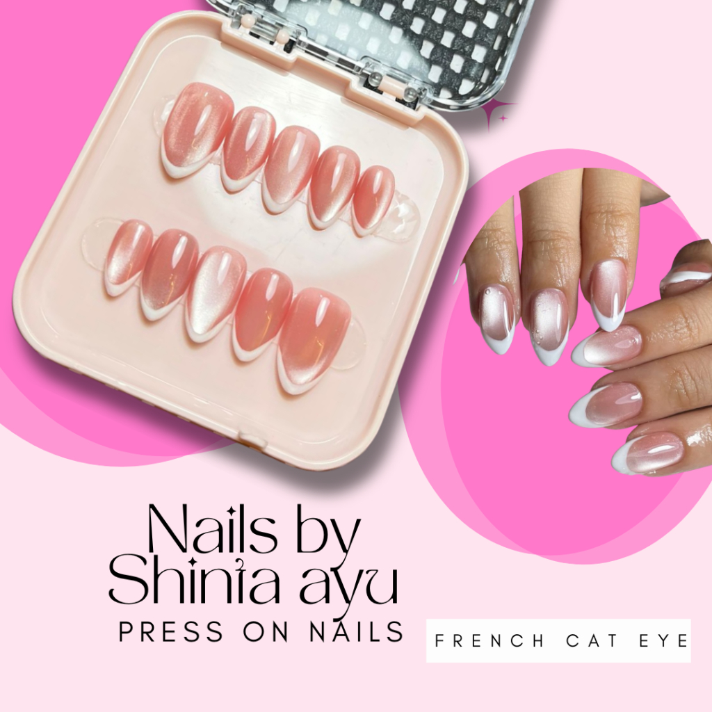 Press on nails French Cat Eye  by shinta ayu