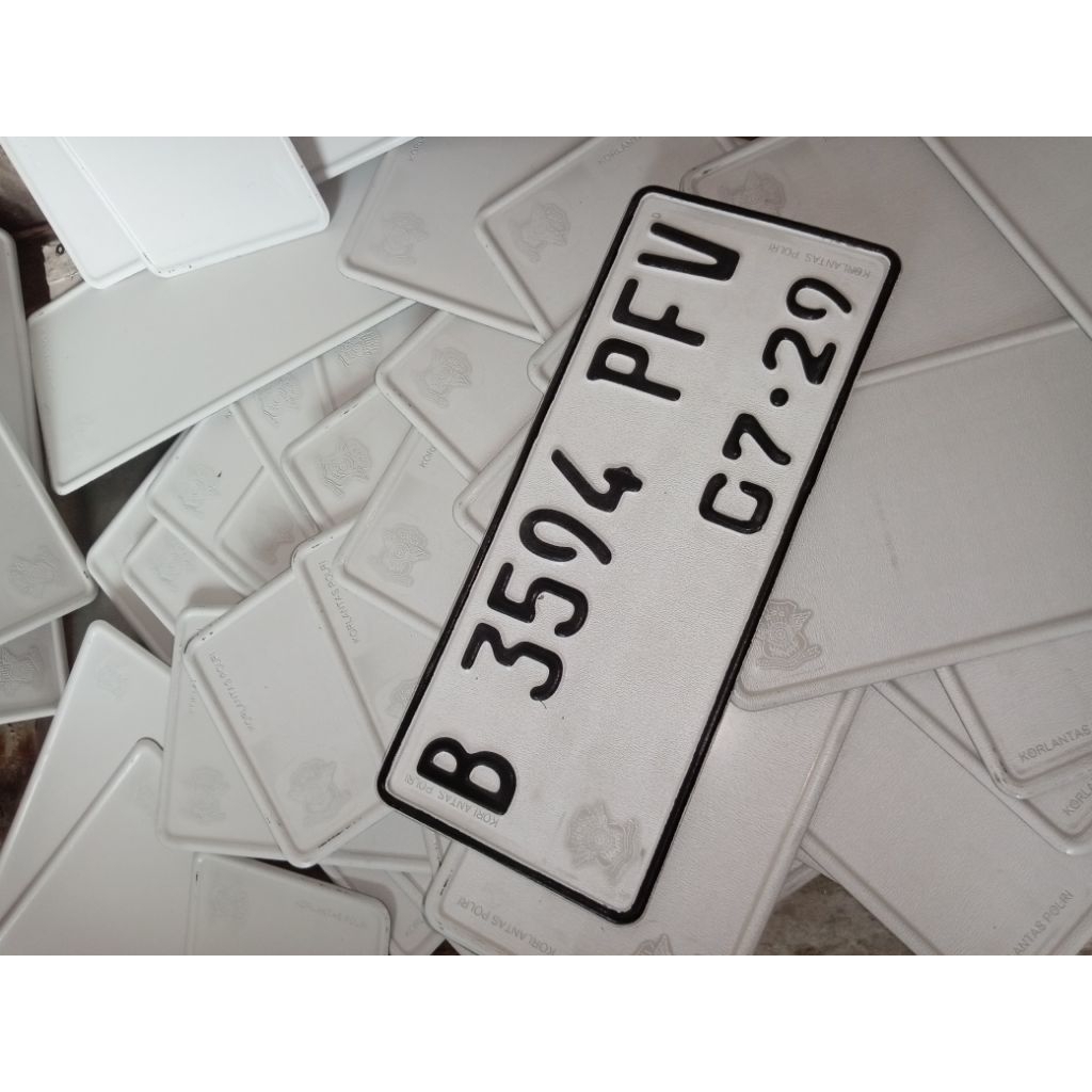 plat motor cetak sesuai permintaan (plat asli samsat)