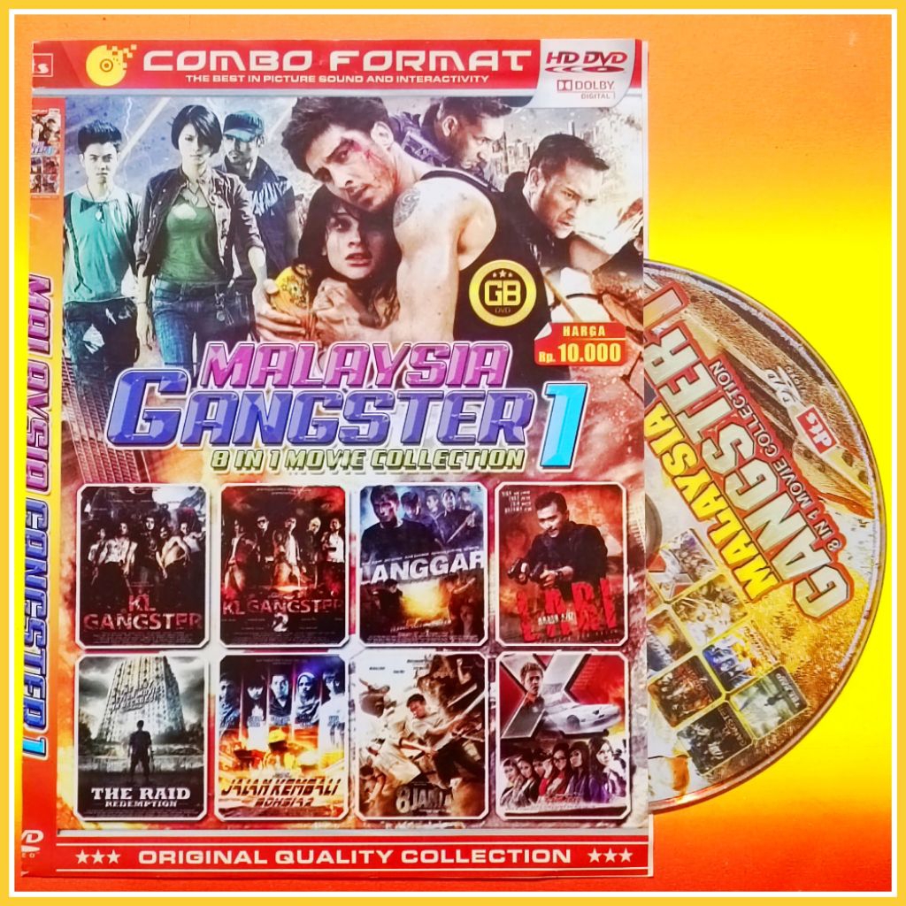 Kaset Film Indonesia Koleksi Action Malaysia Gangster Pilihan Terlaris 8in1