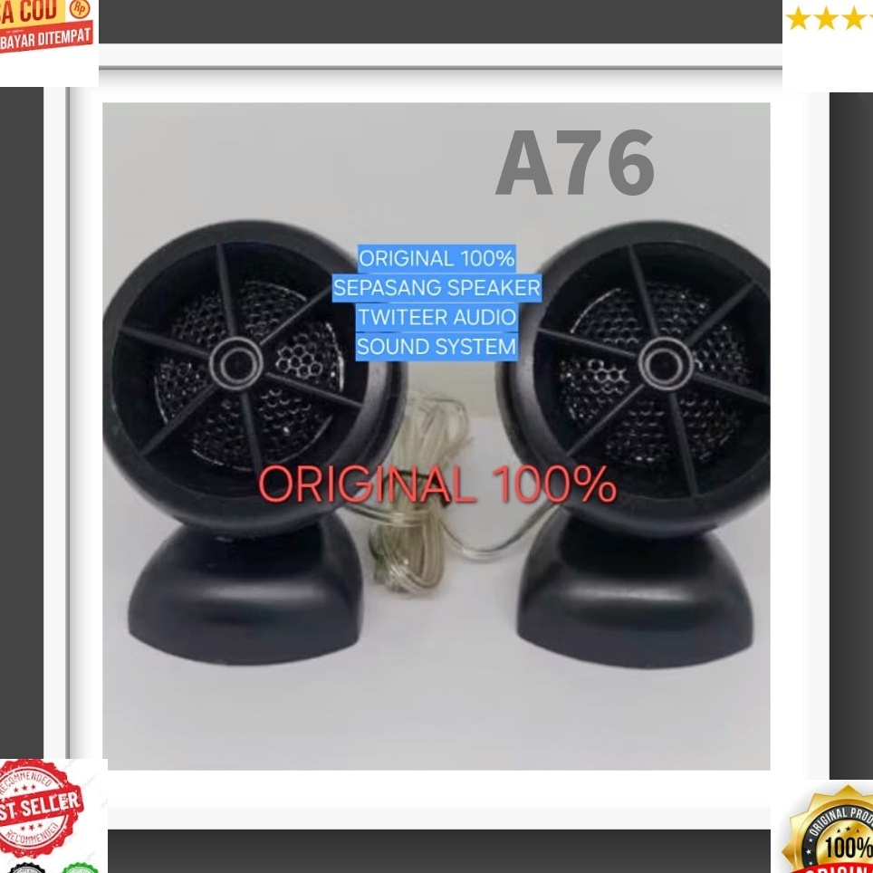 A76  Speaker mini mobil car audio sound musik  Piezo tweeter superSEPASANG 1 SET DUA PCS treble twit