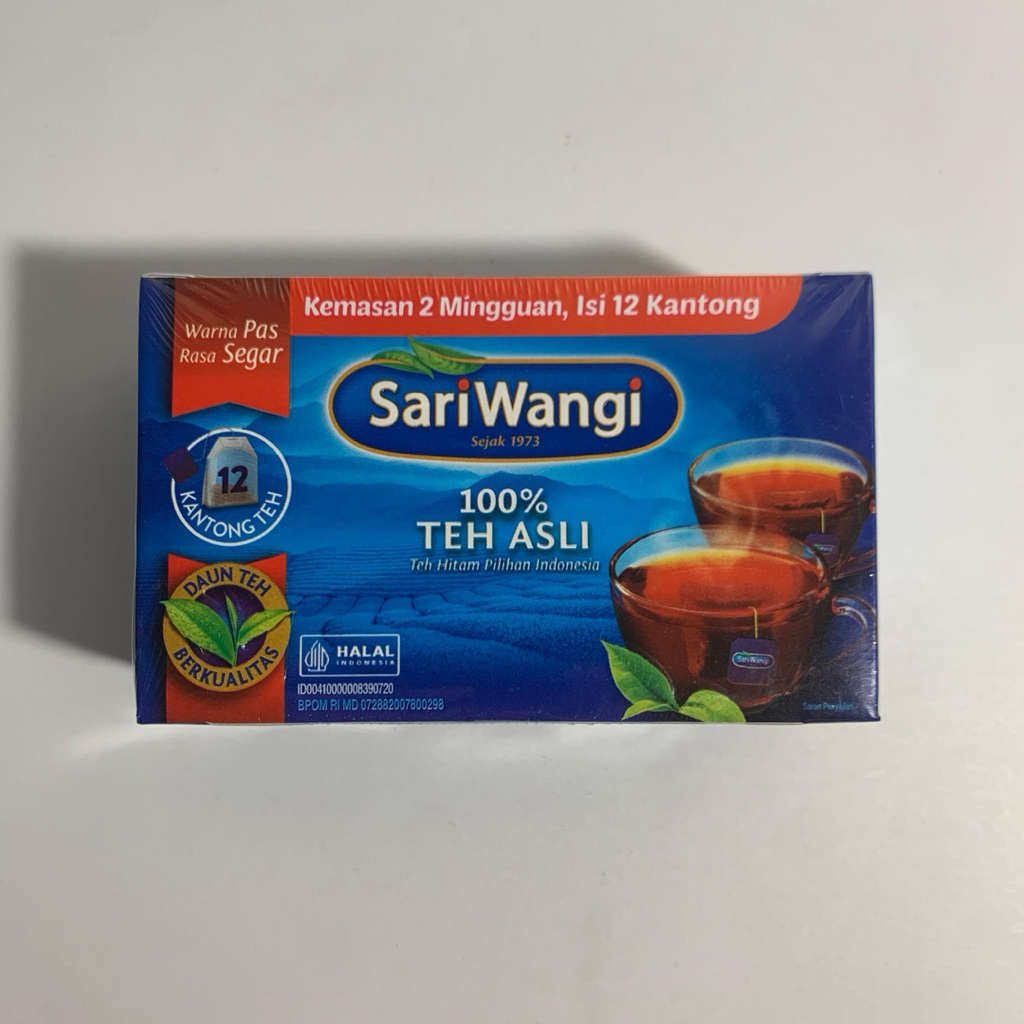 

SARIWANGI TEH ASLI 100% TEH HITAM CELUP 12 KANTONG UNILEVER