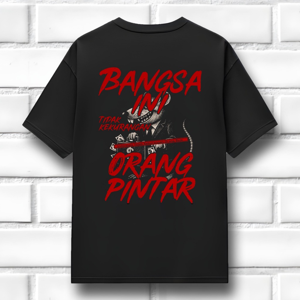 BVLT - tshirt kaos kritik politik KRISIS ORANG JUJUR kaos sindiran politik - QTS45