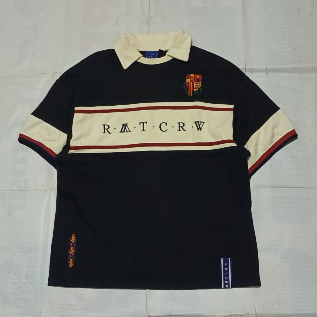 Romantic crown EDV colour block polo tshirt