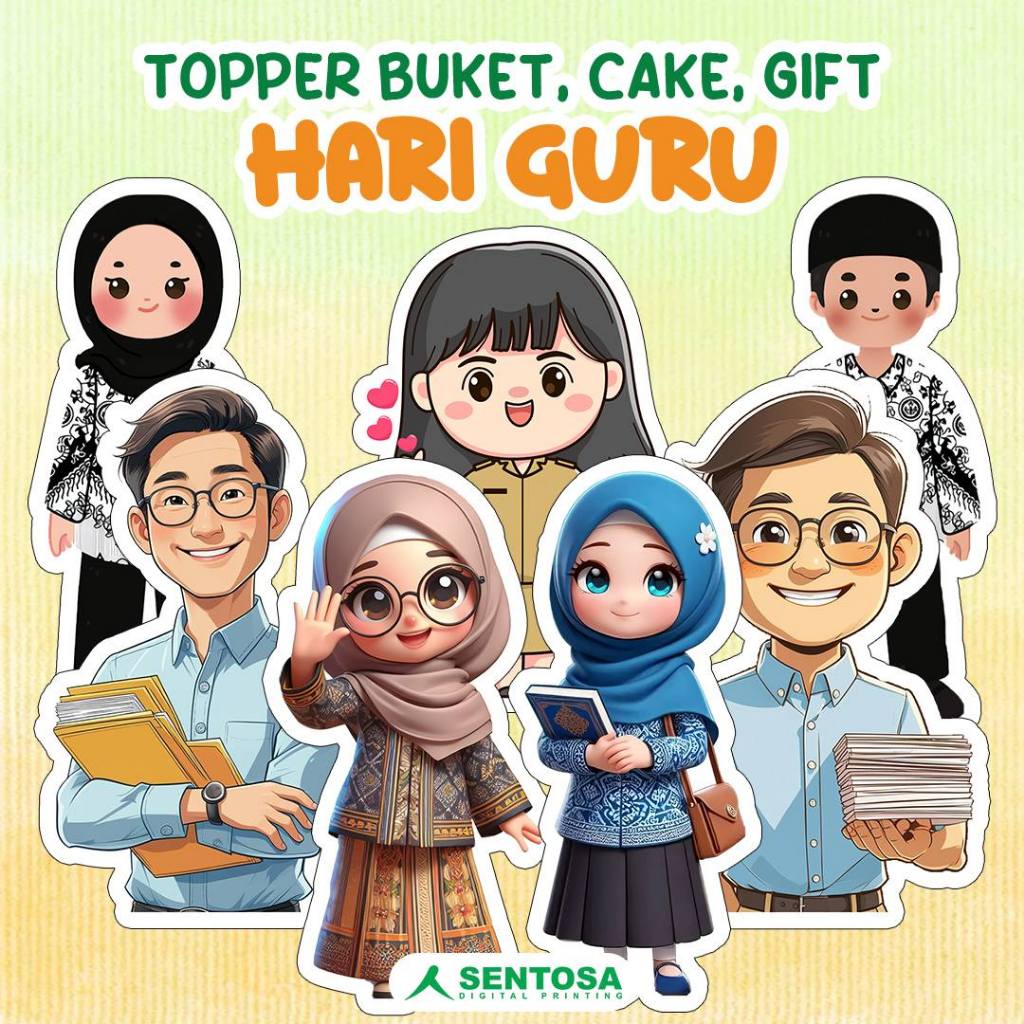 

TOPPER HIASAN BUKET HARI GURU
