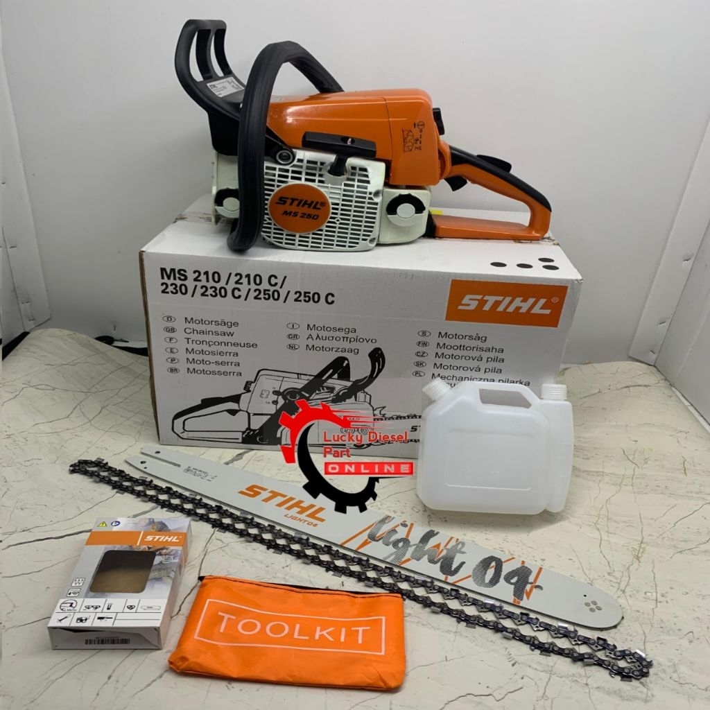 PROMO 9.9 DISC UP TO 1,2JT New Chainsaw Senso Stihl MS 250 bar 20inch dengan bar gerigi(gigi) origin