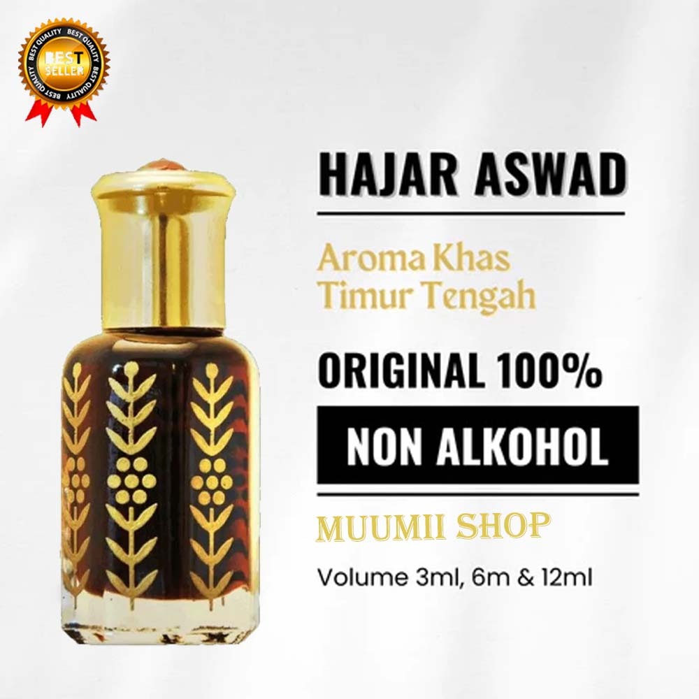 Parfum Hajar AswadOriginal Murni / HajarMagam Aswad3ml6ml12ml