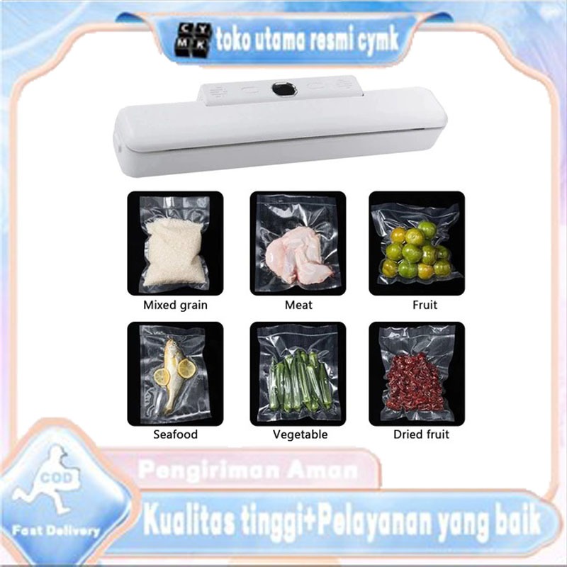 Vacum Sealer Alat Vakum Makanan / Alat Vacum Makanan Frozen / Mesin Vacum Makanan（Free 10 Kantong Va