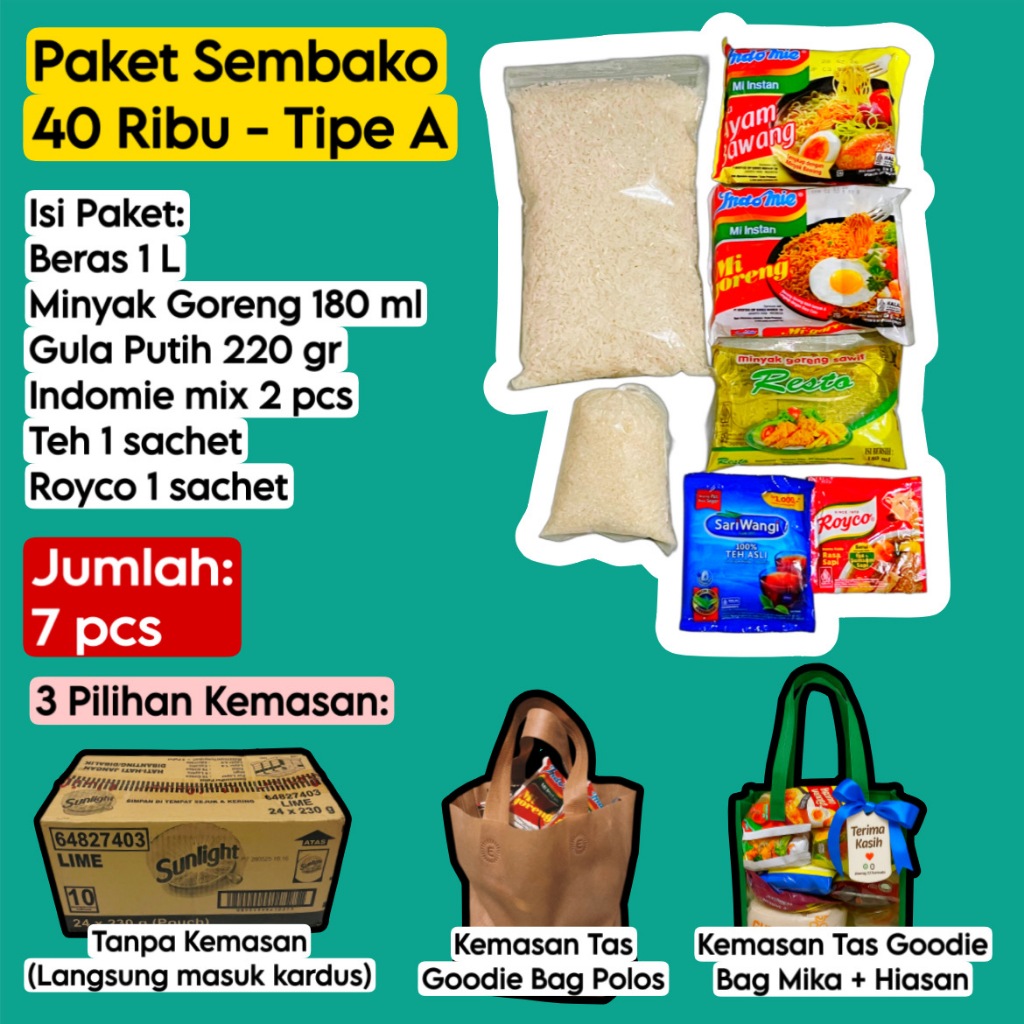 

Paket Sembako Murah 40rb Hemat Praktis
