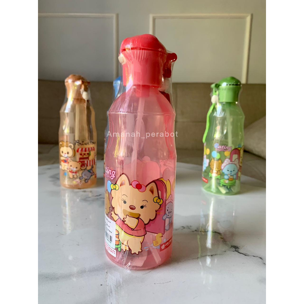 Botol Minum Anak Borol Minum Sedotan 450ml Tynos Botol Minum Lionstar Food Grade
