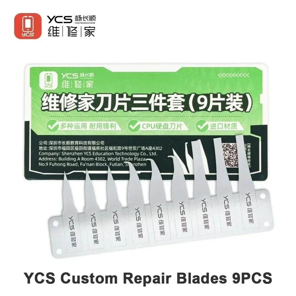 

YCS CUSTOM REPAIR KNIFE BLADE 9 PCS ENGRAVING METAL ANTI SLIP - RATA / BENGKOK / LANCIP