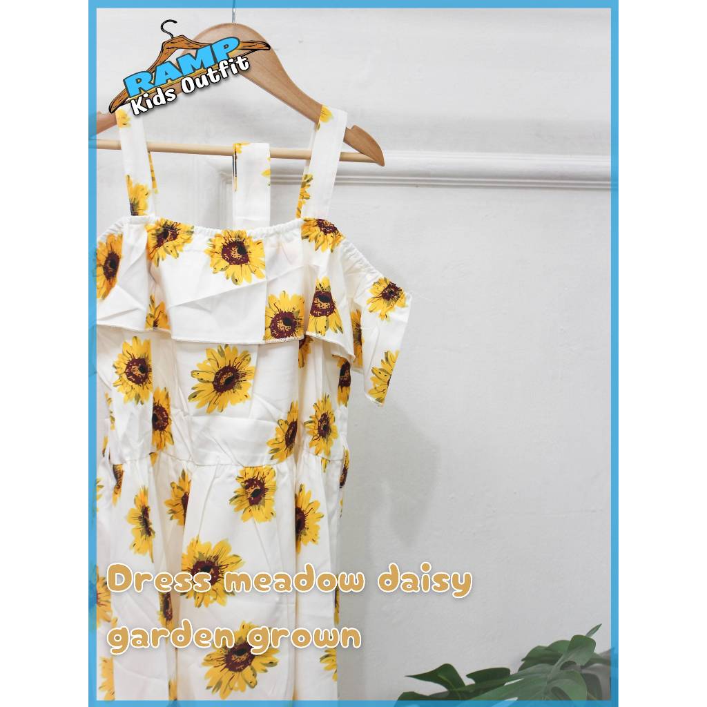 dress anak perempuan | dress sabrina anak | dress sabrina motif bunga | Dress meadow daisy garden gr