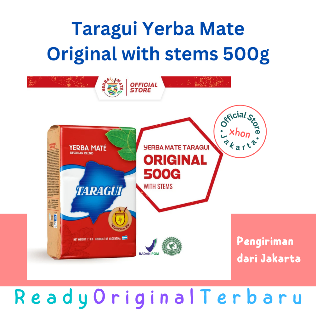 

Taragui Yerba Mate Original with stems 500g | Teh Mate | Teh Botanical | Teh Argentina