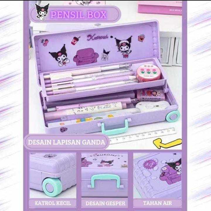 

TTO 071 Kotak Pensil Koper Tempat Pensil Roda Tarik Kotak Pensil Tarik 2 Tingkat Kotak Pensil Karakter Model Koper