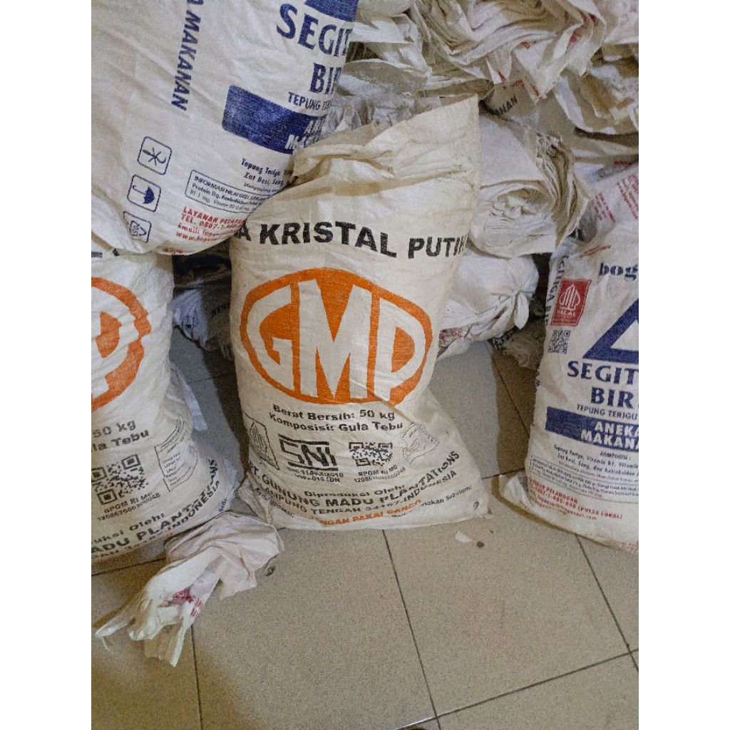 karung bekas 50kg tebal isi 50 pcs