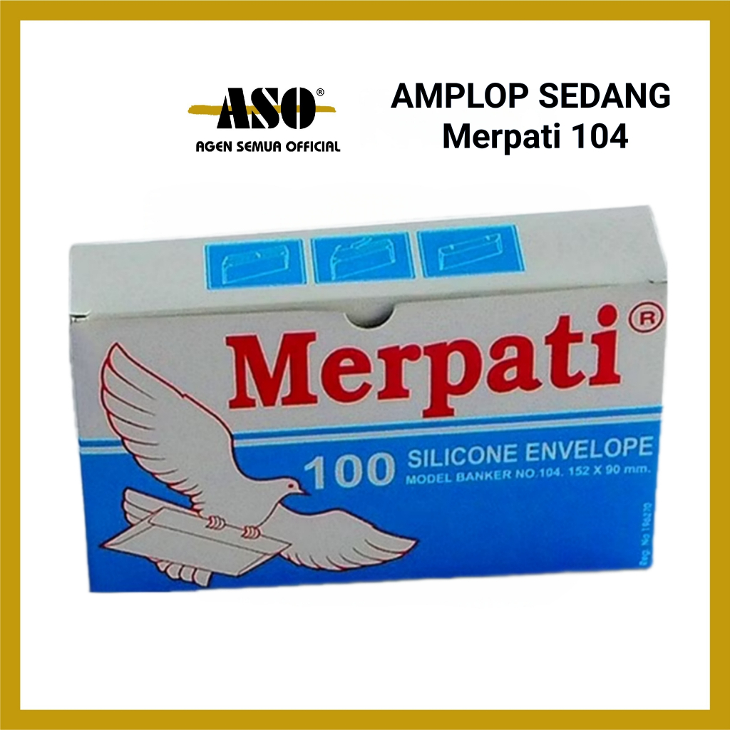 

AMPLOP PUTIH POLOS SEDANG 104 MERPATI 100 LEMBAR ( ADA LEM ) PROMO !!!