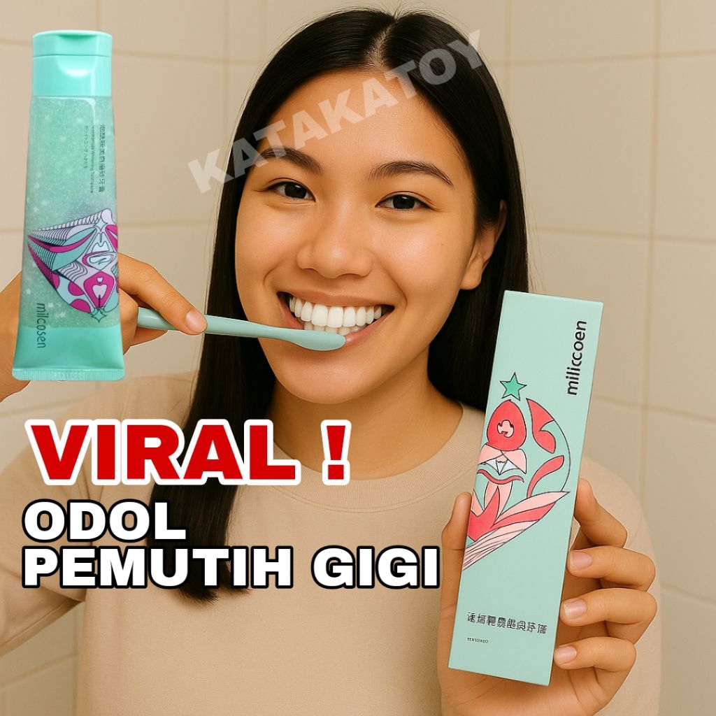 (VIRAL) NIACINAMIDE WHITENING TOOTHPASTE ODOL PEMUTIH GIGI Milcosen Pembersih Karang Gigi / Pasta Gi
