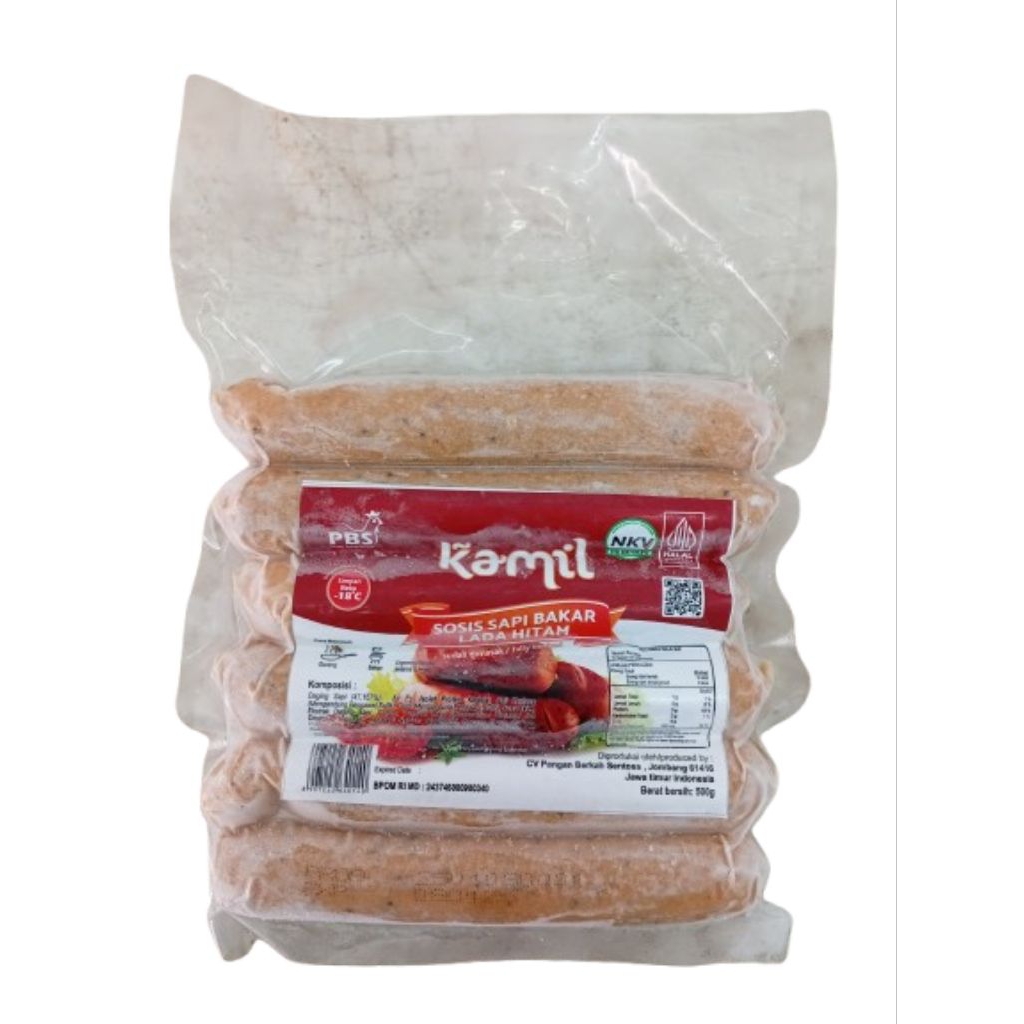 

Kamil sosis bakar jumbo lada hitam 500g