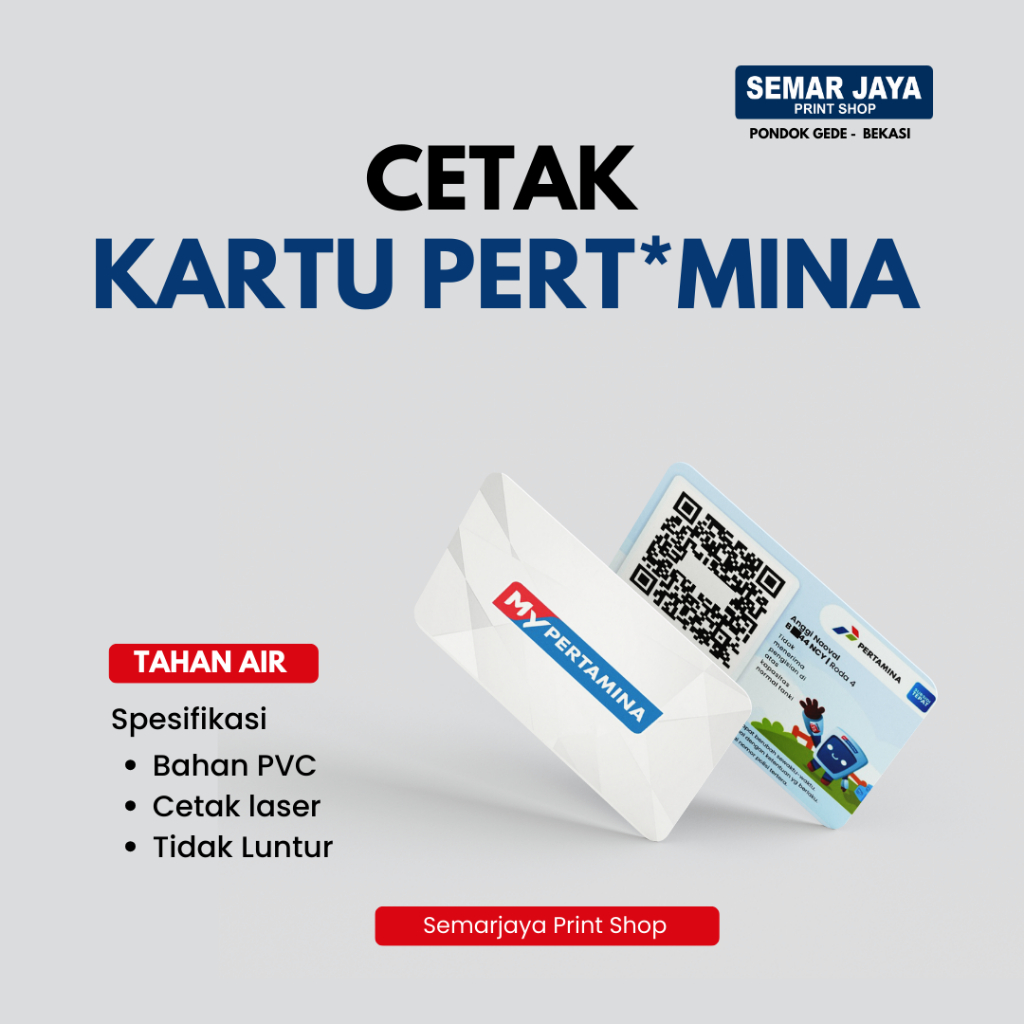 

Cetak Kartu BPJS Kartu Pertamina Sehari jadi Bahan tebal