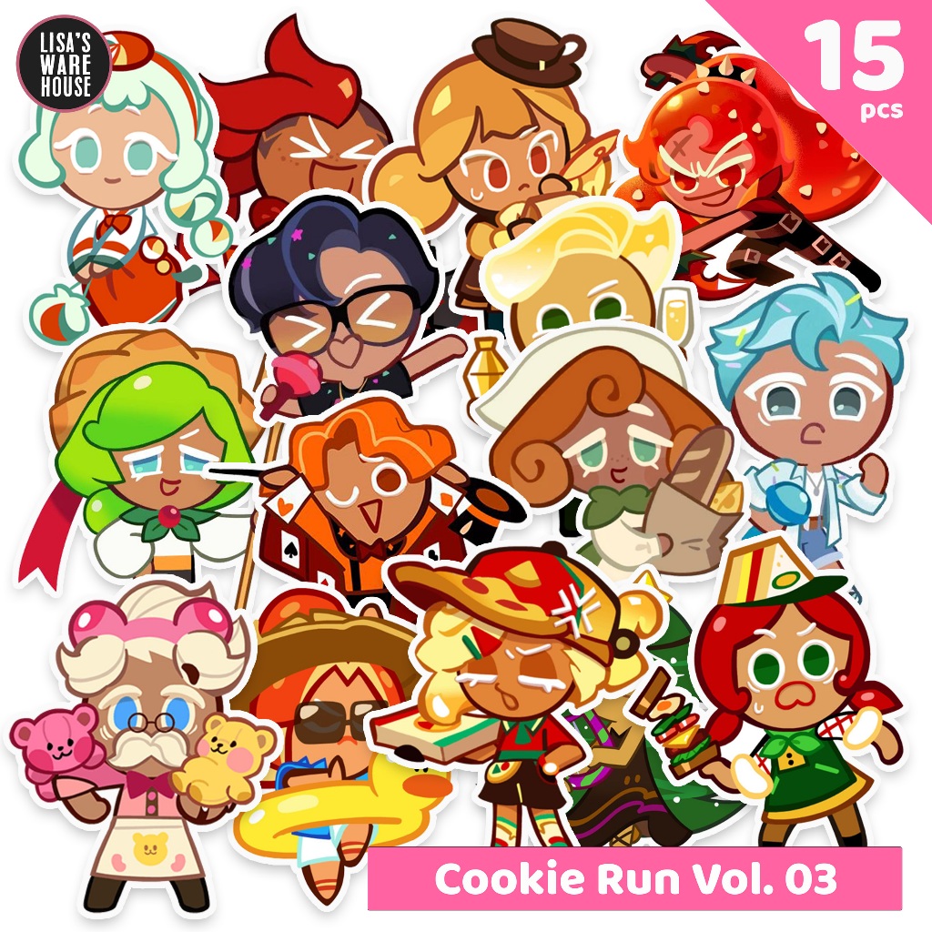 

Sticker Cookie Run Volume 01-03
