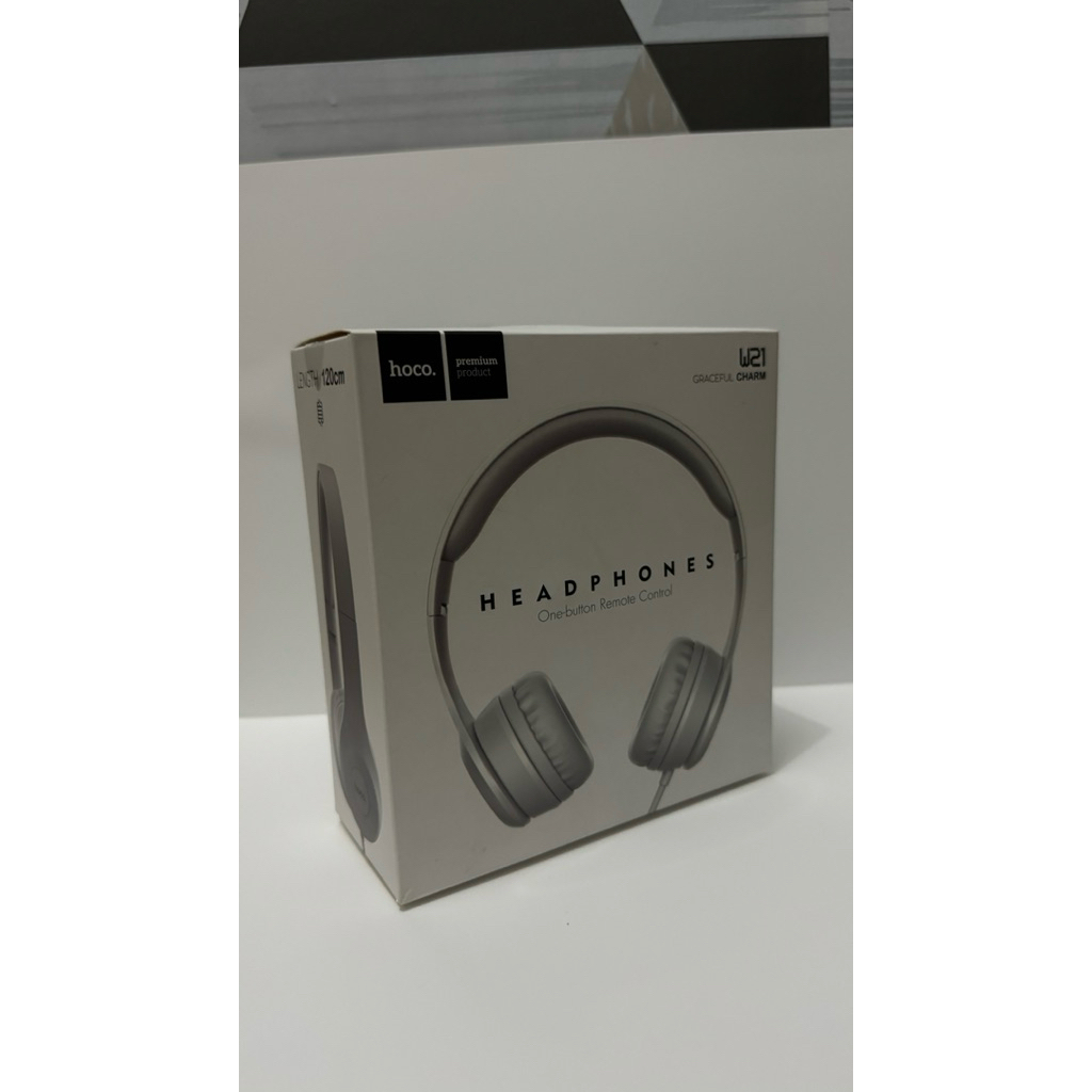 (Preloved) OHSOME - HOCO W21 Wire Control Headset Grey